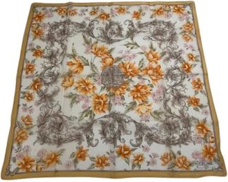 Celine Pre-owned Vintage Sjaal - Dames - Pre-owned - Oranje - Maat: ONE Size Katoen