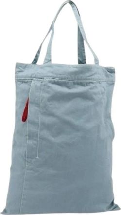 Prada Pre-owned Vintage Tote Bag - Dames - Vintage Shopper - Blauw - ONE Size - Vintage