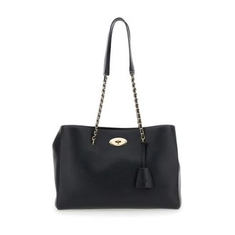 Mulberry Shoulder Bags, female, Black, ONE SIZE, Black Shopper with Chain Handles