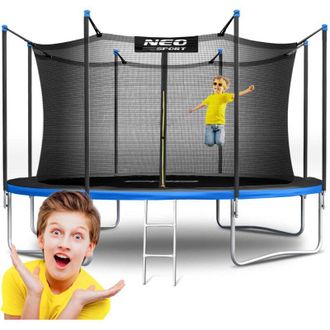 OEM Cama El&aacute;stica De Jard&iacute;n De 435 Cm Con Red Interior Y Escalera Neo-sport