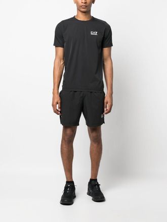 Emporio Armani Logo-Print T-Shirt - Black