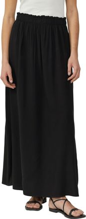 QS by s.Oliver Maxirock QS, Damen, Gr. 34, schwarz, Obermaterial: 100% Viskose, bedruckt, regular fit lang, R&ouml;cke Maxirock, mit All-Over Print