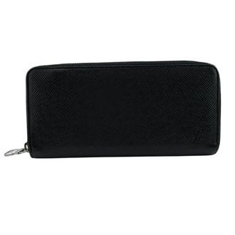 Louis Vuitton Black Leather Long Wallet (Bi-Fold) (Pre-Owned)