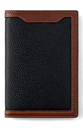 Mulberry Passport Cover in Black-Cognac at Nordstrom