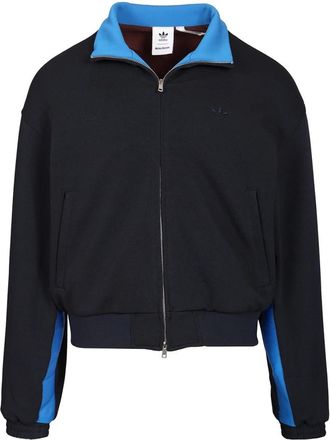 adidas Pique Track Top - Heren - Trainingsjackets - Blauw - S - Polyester - Fitness