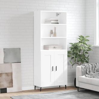 Berkfield Home Highboard White 69.5x34x180 cm Engineered Wood