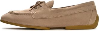 Cesare Gaspari Suede Lace-Up Loafers - Beige - Dames - Loafers - Beige - 39 EU - Su&egrave;de - Schoenen