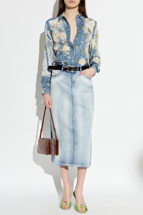 Diesel Denim Skirt DE-SKYE-FSI, Womens, Blue