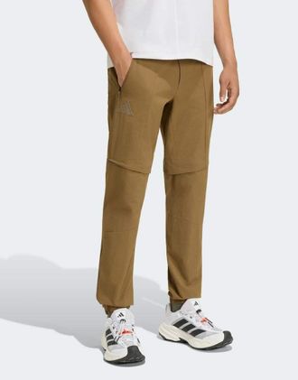adidas adidas Performance - Terrex Xperior Utilitas Clima365 - Pantaloni marroni con zip-Marrone