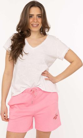 Zwillingsherz Sweathose ZWILLINGSHERZ Feel Good Club, Damen, Gr. L/XL, N-Gr, pink, Sweatware, Obermaterial: 60% Baumwolle, 40% Polyester, bestickt, unifarben, Hosen