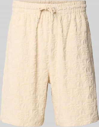 Karl Kani Relaxed Fit Sweatshorts aus Frottee Modell Terry in Beige, Größe XS