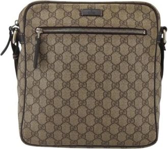 Gucci Pre-owned Canvas Cross Body Bag - Dames - Vintage Schoudertas - Bruin - ONE Size - Vintage