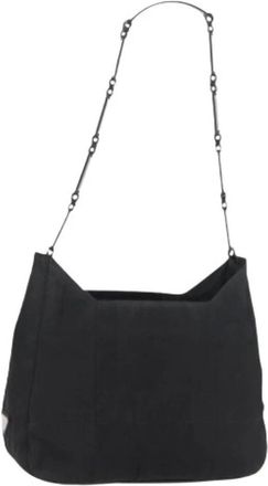 Prada Pre-owned Cross Body Bags, female, Black, Size: ONE SIZE Pre-owned Nylon Shoulder Bag