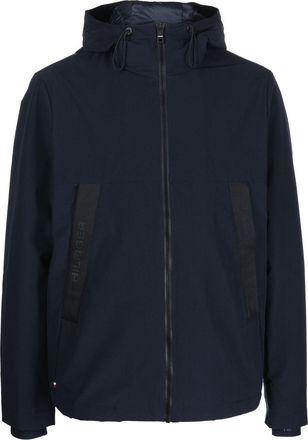 Tommy Hilfiger hooded zip-up jacket - men - Polyamide/Polyester/Polyester - L - Blue