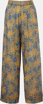 Eres Itin&eacute;rant cotton voile wide-leg pants