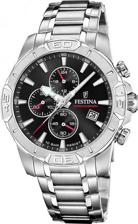 Festina F20704-3 Mens Timeless Chronograph Watch - Silver - One Size