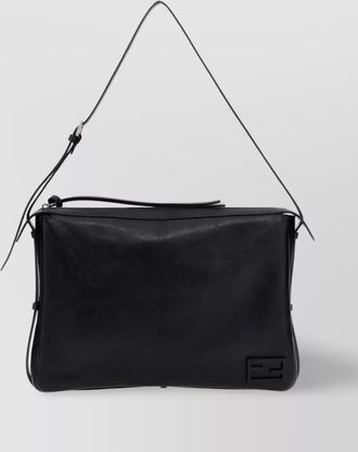 Fendi large calf leather shoulder bag