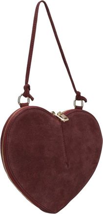 Notre-V Tassen, Dames, Rood, ONE Size, Su&egrave;de, Lamour Crossbody Tas