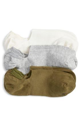 Hue Assorted 3-Pack Arch Hug Cotton Blend Liner Socks in Earthy Pack at Nordstrom