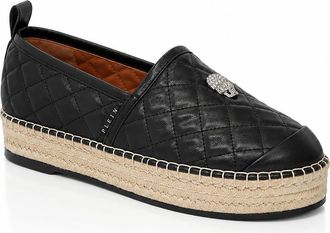 Philipp Plein Espadrillas Matelasse Skull Women in Black at Nordstrom, Size 39