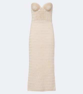 Magda Butrym Crochet cotton corset dress
