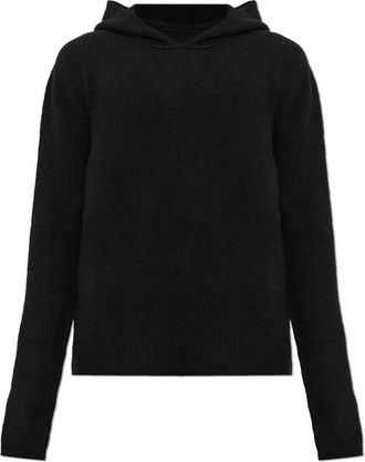 Rick Owens Cashmere Hoodie - Heren - Cashmere truien - Zwart - XL - Nylon - Truien & Vesten