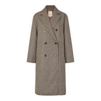 Masai Jassen, Dames, Bruin, S, Double-Breasted Coat