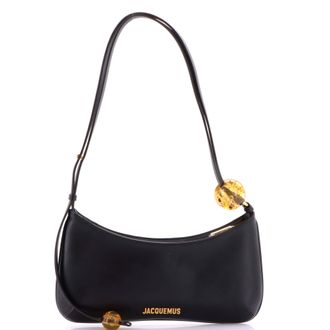 Jacquemus Le Bisou Perle Shoulder Bag Leather
