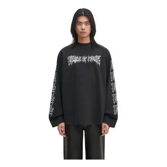 VETEMENTS Cof Logo Manga Larga - Tops - Hombre - Negro - L