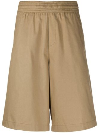 Neil Barrett Elastische trainingsshorts - Beige