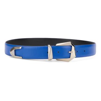 Alberta Ferretti Leather Belt - female - Alberta Ferretti - Belts - Blue - S - Accessories
