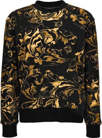Versace Jeans Couture Black Printed Sweatshirt