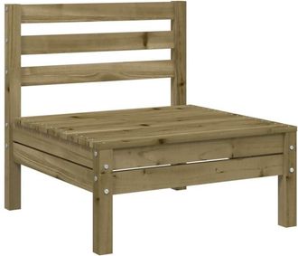 vidaXL Sof&aacute; de jard&iacute;n sin reposabrazos madera pino impregnada vidaXL