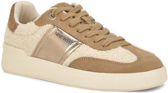 Nine West Linehan Faux Shearling Sneaker in Medium Natural at Nordstrom, Size 6.5