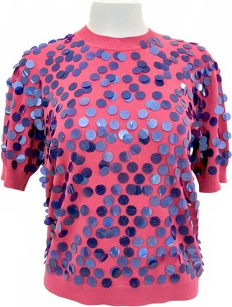 Zankov Womens Inga Top In Pink Multi