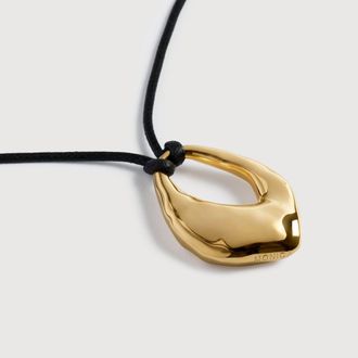 Monica Vinader Gold Antica Bold Cord Necklace