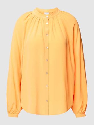 Tonno & Panna Seidenbluse in unifarbenem Design Modell Birteton in Orange, Größe 36