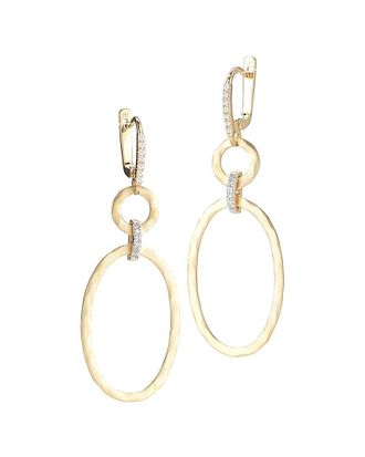 I.Reiss Company 14K 0.18 Ct. Tw. Diamond Dangling Earrings