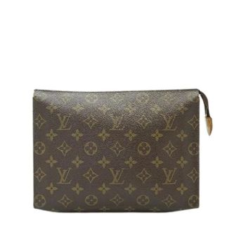 Louis Vuitton Pre-owned Clutches, female, Brown, Size: ONE SIZE Pre-owned Monogram Poche Toilette 26
