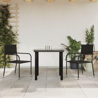 vidaXL Furniture Limited - Juego De Comedor Para Jard&iacute;n 3 Piezas Rat&aacute;n