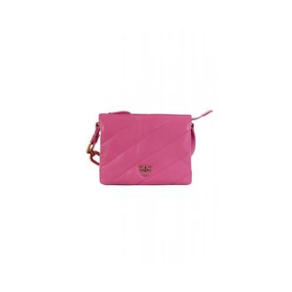Pinko Twins Mini Maxi Quilt Schoudertas - Dames - Schoudertassen - Roze - ONE Size - Leer - Tassen