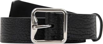 Burberry Leren Riem - Dames - Riemen - Zwart - S - Leer - Accessoires