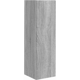 vidaXL Mueble De Tv Montado En La Pared Gris Sonoma 30 X 31 X 100 Cm Vidaxl