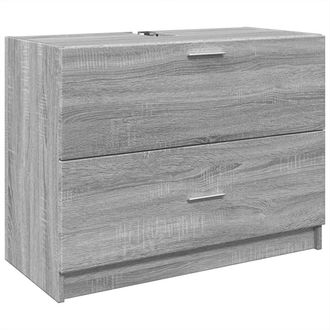 vidaXL Mobile Lavabo Grigio Sonoma 78x37x59 Cm In Truciolare - Vidaxl