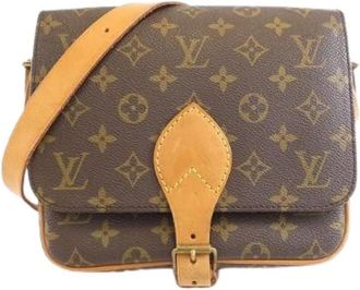 Louis Vuitton Pre-owned Cross Body Bags, female, Brown, Size: ONE SIZE Pre-owned Vintage Canvas Cross Body Bag