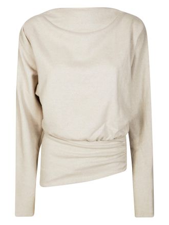 Andamane Long-Sleeved Asymmetrical Top
