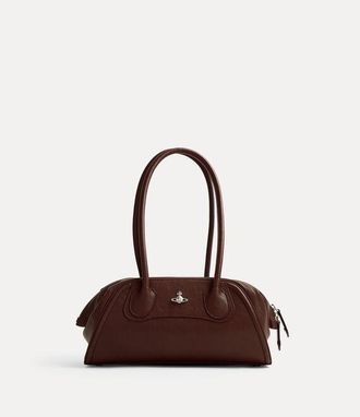 Vivienne Westwood Shirley Small Holdall Supple Leather Chestnut