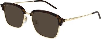 Gucci GG1733SK Asian Fit 002 Mens Sunglasses Gold Size 56 - Free RX Lenses - Free RX Lenses