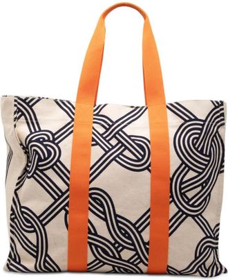 Herm&egrave;s Pre-owned Hermes Toile Noeuds Marins Beach Tote Ladies D7KNYLML9JEJPIVL