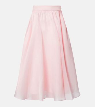 Max Mara Calle silk midi skirt